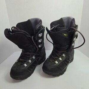 K2 T1 Snowboard Boots Mens 9 Black BOA Fit 3D Liner Vibram Outsole All Mountain‎